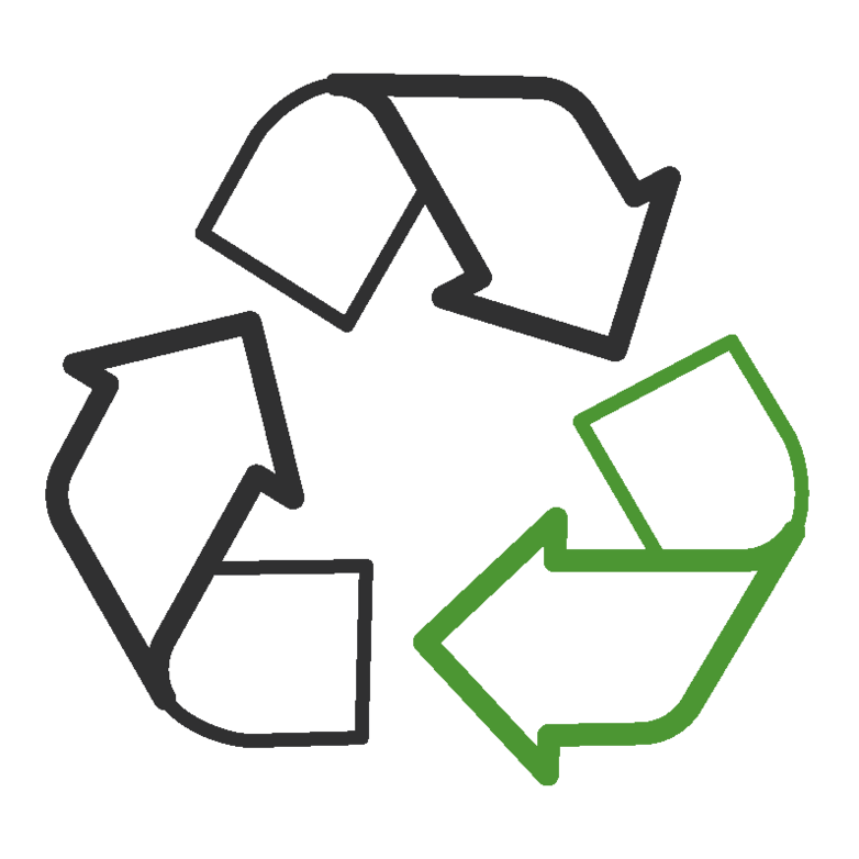 Recycling - Establish concrete actions on a daily basis: waste sorting, grain coffee machines, recycled cardboard, etc.