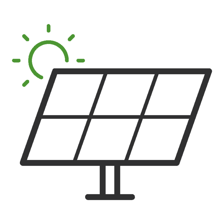 Solar Energy - Our buildings are equipped with photovoltaic panels to support our energy expenses.